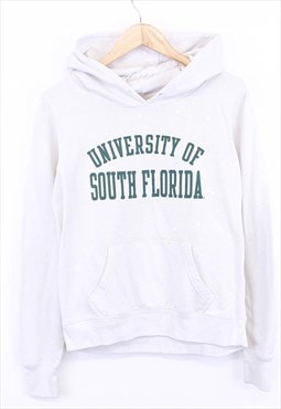 Vintage South Carolina Hoodie White Green With Spell Out 