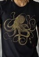 OCTOPUS JAPANESE ART CALLIGRAPHY AESTHETIC T SHIRT MEN