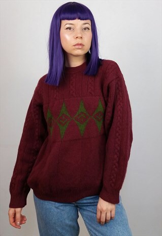UNITED COLORS OF BENETTON VINTAGE 80'S SHETLAND WOOL SWEATER