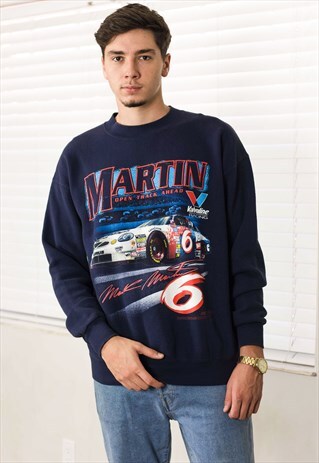 VINTAGE NASCAR SWEATSHIRT LOGO 90S L 16.8