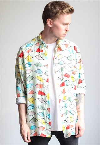 VINTAGE OVERSIZED ABSTRACT SHIRT