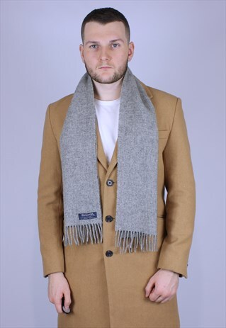 BURBERRY VINTAGE SCARF GREY
