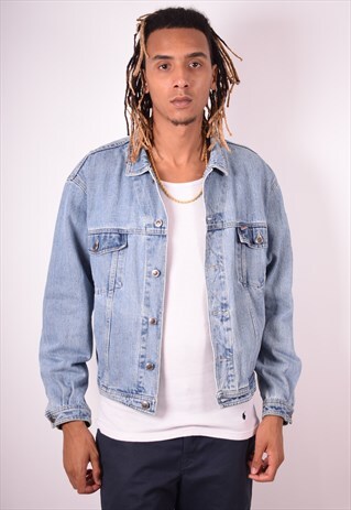 MENS VINTAGE DENIM JACKET MEDIUM BLUE 90S