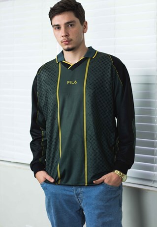 VINTAGE FILA SHIRT LOGO 90S M 9.3