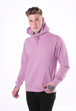 ESSENTIAL BLANK PULLOVER HOODY - VIOLET PINK