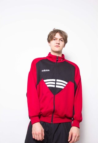 VINTAGE 90S ADIDAS SPORTS TRACK JACKET ID:1445