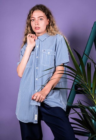 VINTAGE TOMMY HILFIGER SHIRT WITH BLUE CHECKS