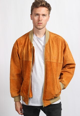 VINTAGE SUEDE BOMBER JACKET