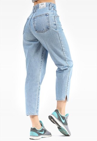BOYFRIEND TAPERED JEANS HIGH WAISTED