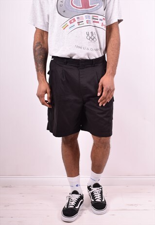 CAMEL MENS VINTAGE SHORTS W34 BLACK 90'S