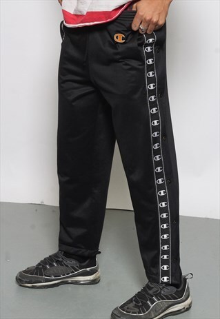 VINTAGE CHAMPION TAPE LOGO TRACK BOTTOMS