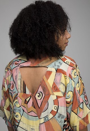 VINTAGE CUT OUT RETRO BLOUSE