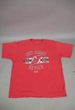 Vintage Reebok New Jersey Devils Graphic T-Shirt in Red