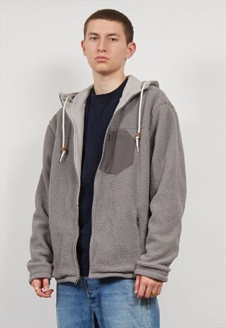 VINTAGE 90'S THE NORTH FACE REVERSIBLE TEDDY FLEECE HOODIE