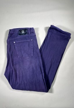 Vintage Rare 90s Versace Purple Jeans W40 L 34