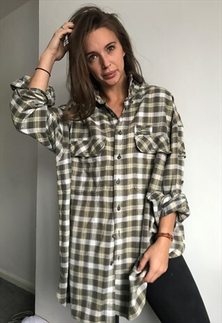 VINTAGE FLANNEL OVERSIZED RETRO UNISEX SHIRT
