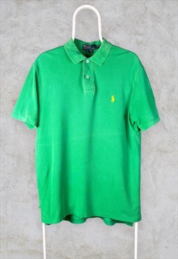 Vintage Green Ralph Lauren Polo Shirt Large