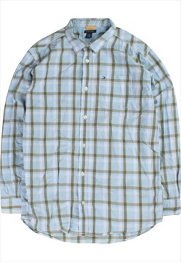 Vintage 90's Tommy Hilfiger Shirt Check Long Sleeve Button