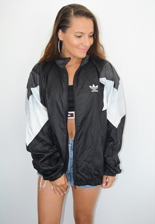 90S ADIDAS TREFOIL FESTIVAL SHELL JACKET
