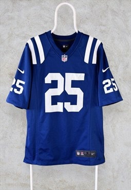 Indianapolis Colts NFL Jersey Nike Blue Mack 25 Men's Small
