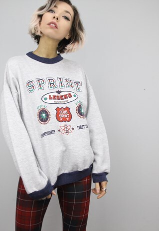 VINTAGE 90S OVERSIZED SWEATER SWEATSHIRT TOP