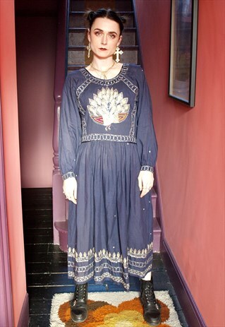 ETHNIC EMBROIDERED BOHO STYLE DRESS