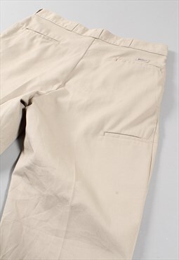Vintage Dickies Canvas Trousers Beige Skater Cargo Pants W38