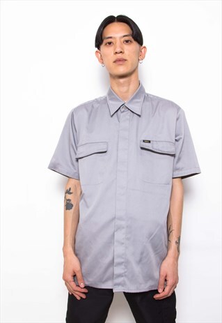 VINTAGE 80S PATTERN BUTTON-UP SHIRT ID:4057