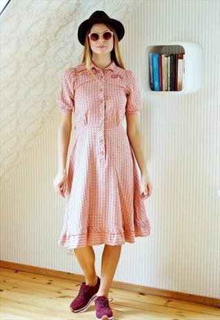 PASTEL CHECKED DRESS