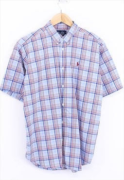 Vintage Ralph Lauren Check Shirt Multicolour Short Sleeve 