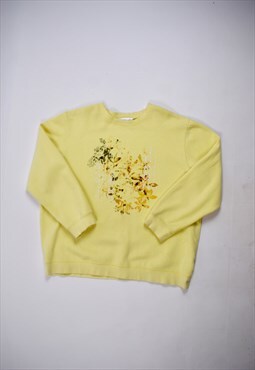 Vintage 90s Yellow Graphic Jumper