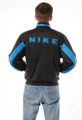 90 VINTAGE VTG RARE NIKE SWOOSH TRACK JACKET OLDSCHOOL 13869