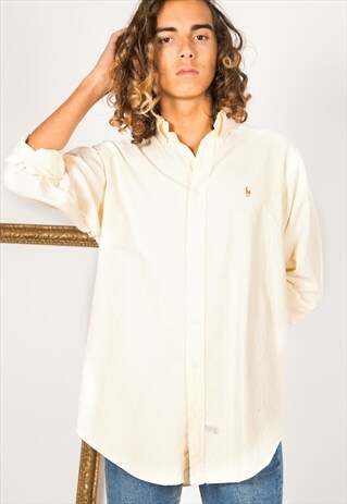 VINTAGE 80S POLO RALPH LAUREN SHIRT / R4210C300