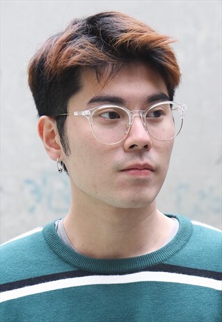 CLEAR HALF FRAME GLASSES