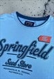 MENS VINTAGE Y2K SPRINGFIELD SPELL OUT USA TSHIRT