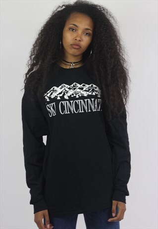 VINTAGE PRINTED SKI TOP