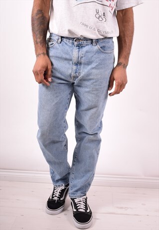 CALVIN KLEIN MENS VINTAGE JEANS W34 L28 BLUE 90S