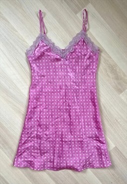 Y2K Pink Slip Dress