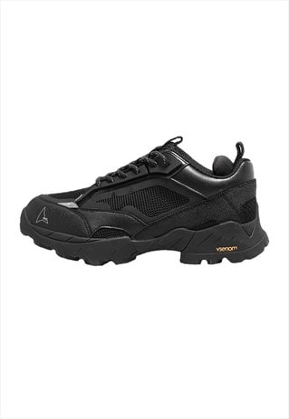 Chunky sole sneakers retro sport shoes utility trainers