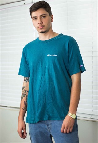 VINTAGE CHAMPION T-SHIRT LOGO 90S L 8.4