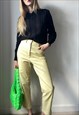VINTAGE YELLOW TROUSERS SIZE 12