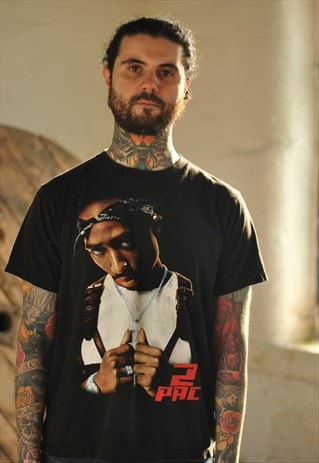 RARE 90S 2PAC RAP BAND TSHIRT