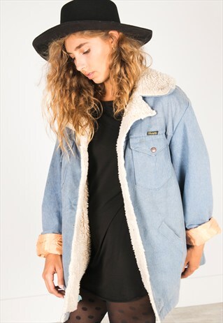 VINTAGE 80S WRANGLER WINTER SHEEPSKIN JACKET / R3200R027