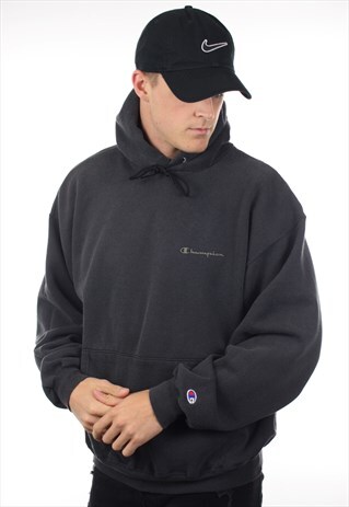 VINTAGE CHAMPION USA SMALL LOGO HOODIE SWEATSHIRT