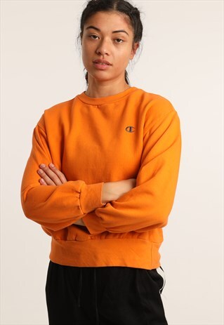 VINTAGE CHAMPION EMBROIDERED LOGO SWEATSHIRT