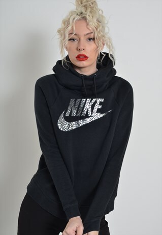 VINTAGE NIKE SWEATSHIRT HOODIE BLACK