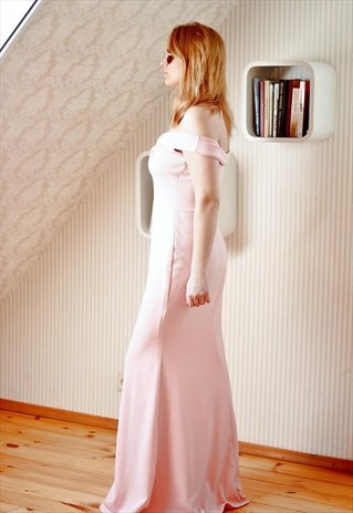 LIGHT PINK MAXI OCCASION DRESS