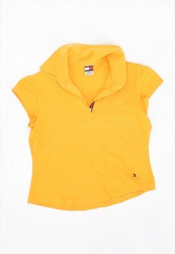 Vintage 90's Tommy Hilfiger Polo Shirt Yellow