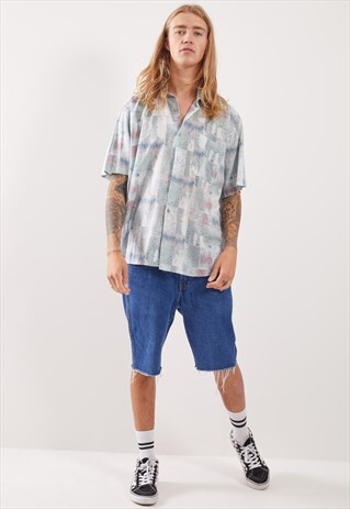 VINTAGE PATTERNED FESTIVAL SHORT SLEEVE SHIRT