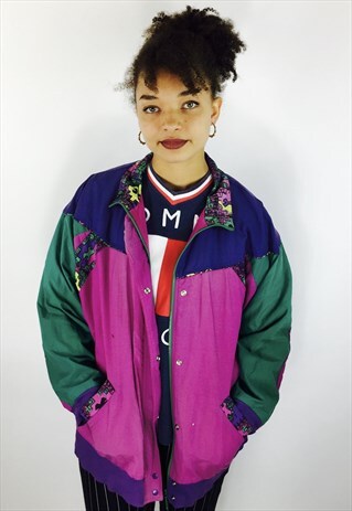 VINTAGE BOHO 80S SHELL JACKET